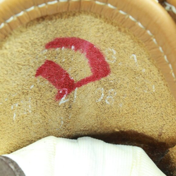 LL Bean Brown Leather 8" Insulated Gore-Tex Ankle Duck Boots Size 7 Wide - Picture 8 of 13